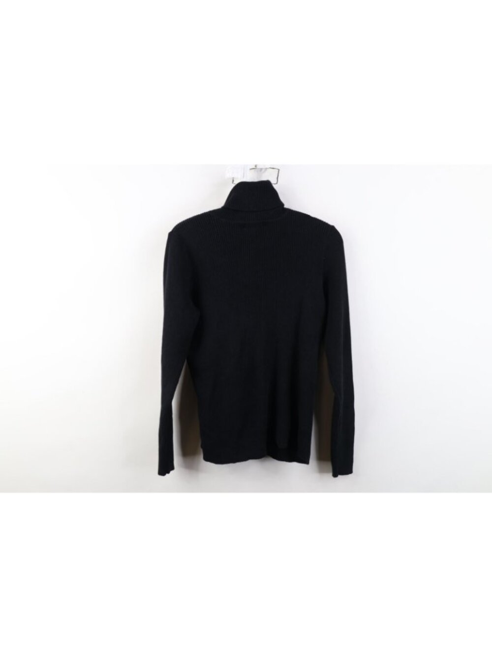 Vintage 90s Ralph Lauren Womens Size Small Ribbed Knit Turtleneck Sweater Black - Picture 9 of 11